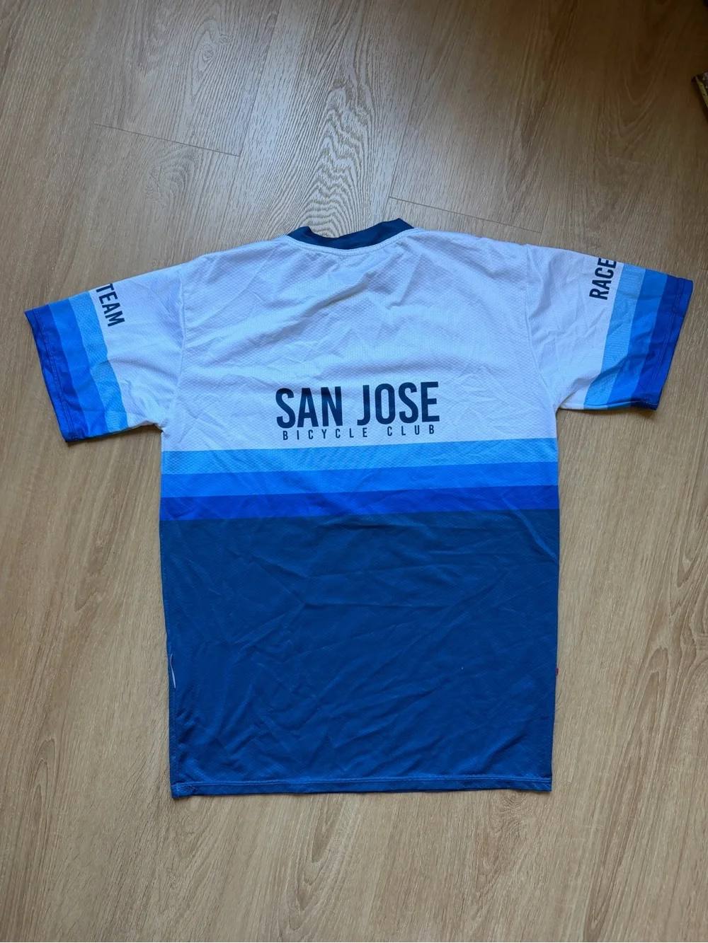 Kids Blue Gradient Cycling Jersey